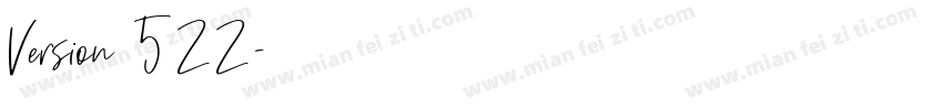 Version 522字体转换